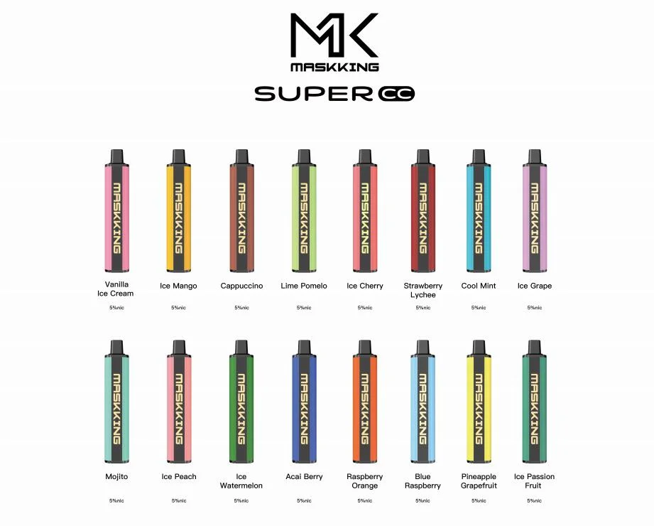 Original Maskking 2500puffs Disposable E Cigarette Vape Pen Kit 8.5ml Pre-Filled Vapor Mesh Oil Ecigs Portable Vaporizer Vape