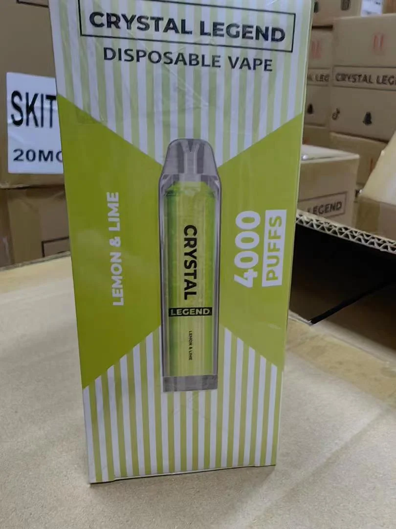 Crystal Legend 4000 Flavors Eliquid Disposable Vape 20mg 2% UK Einweg Vape Hot Sell Free Sample Crystal Vape Disposable Vape Crystal Legend 4000 Puffs Crystal